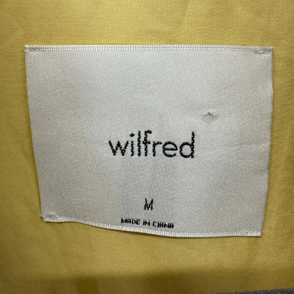Aritzia/Wilfred Faux Leather Button Up - Picture 3 of 3